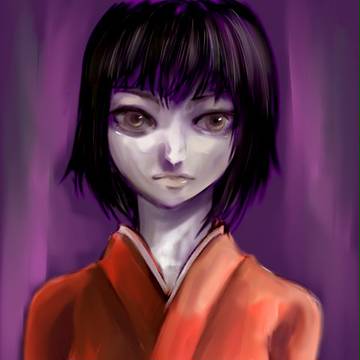 目が怖い