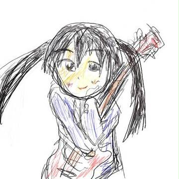 あずにゃん模写