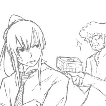 師匠と神田（ラクガキ）