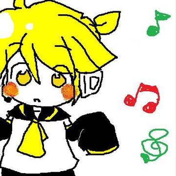 マウスで描いたレン