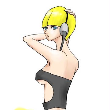 黄色い布の下