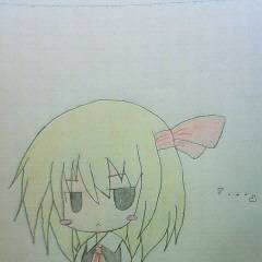 他の絵を参考にルーミア描いてみた2