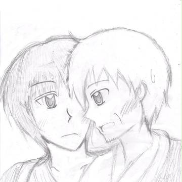 【腐向け】冬師弟（下描き）