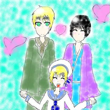 【塗らして】島国親子【頂きました】