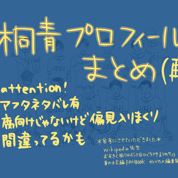 もう｢ヤ.ノ.ジ.ュ.ンって桐.青だっけ？｣なんて言わせない・再