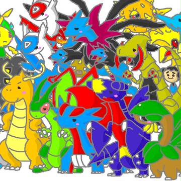 授業中に非伝説ドラゴンetc..をペイントで描いてみた