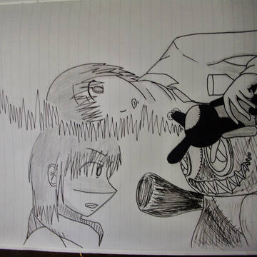 アメブロで書いてる小説の1話のイラスト
