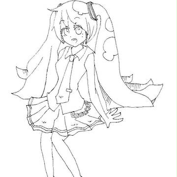 【初めての投稿】ミクかいてみた【ごめんなさい】