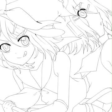 マジカリン☆☆☆LOVE♡ Lineart