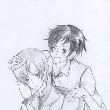 スペイン親分とロマーノ