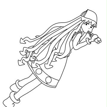 イカ娘　振り向き