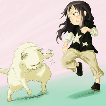 幼女とねこの戯れ