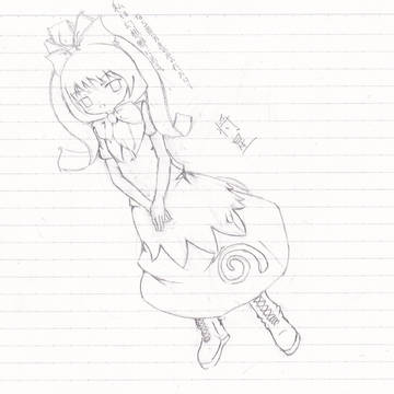 初投稿雛様描いてみたよー