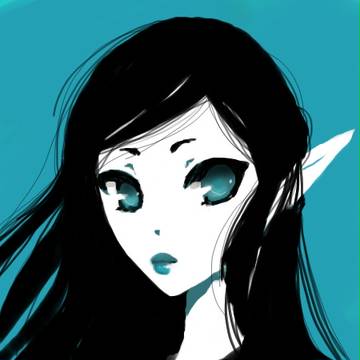 美少女 青い少女エルフ