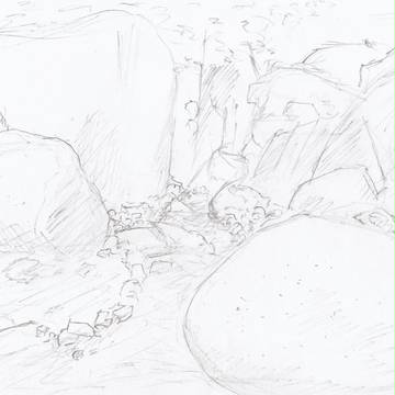 夏場に川原で書いたもの