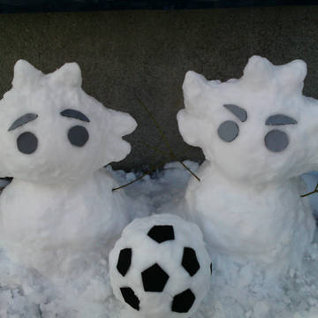 吹雪兄弟が作っていた雪だるまを作ってみた
