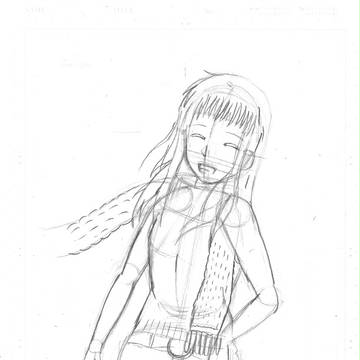 「宙のまにまに」姫ちゃん（線画）