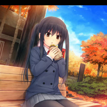 秋のイメージであずにゃん