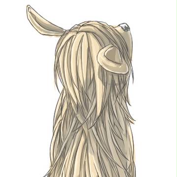 描き途中絵の一部。