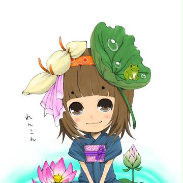 【塗ってみた】れんこん擬人化