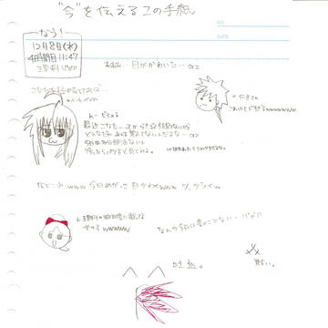 授業中の落書き。ぱーと３