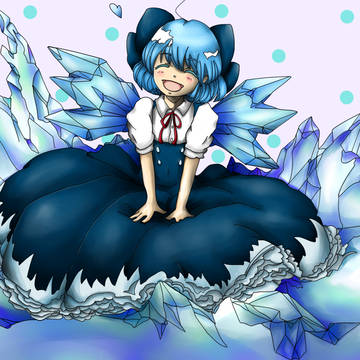 塗らせていただきました　チルノ