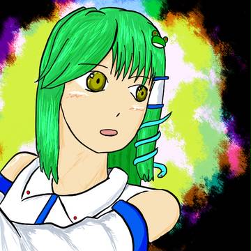 微妙なポーズの早苗ちゃん