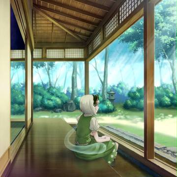 縁側-妖夢