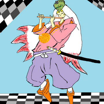 ペイント＋マウスでウシワカ