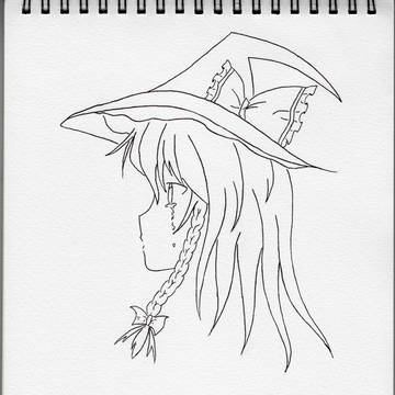 【手書き】霧雨 魔理沙