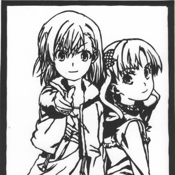とある科学の超電磁砲　切り絵