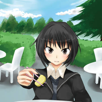 七咲がお弁当を食べさせている相手は
