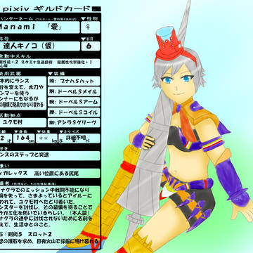 【Pixivギルドカード】Manami【MHP3】