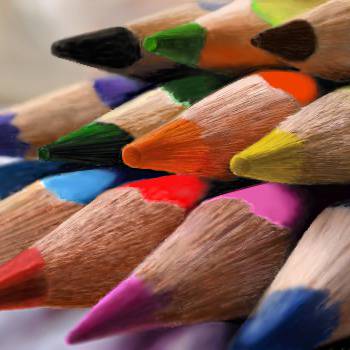 coloured pencils