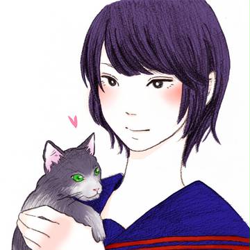 猫と女の子