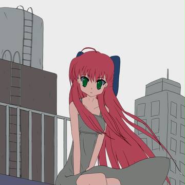屋上ビル娘