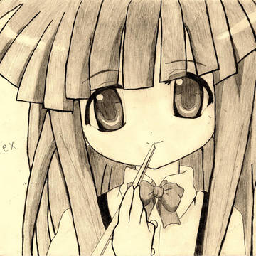 古手梨花　手描き