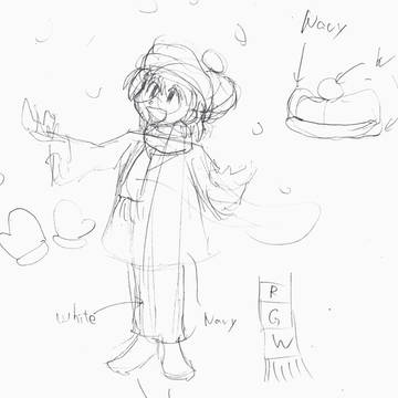 某ゲーム用キャラの落書き