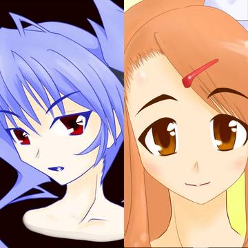 ツインテとかポニテっぽいの