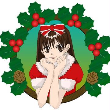 女の子とクリスマス