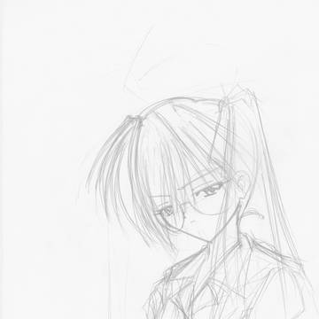 【小説挿絵】神楽坂　由希【ラフ】