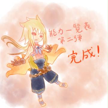【能力一覧表】かーんせーい【第二弾】