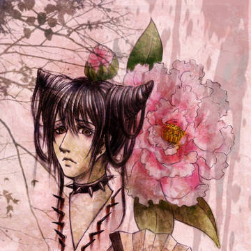 血色牡丹