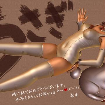 ホワイトバニー(2011年賀絵)