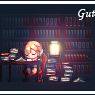 sleeping girl in library
