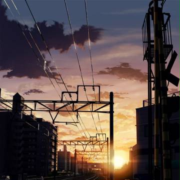 夕暮れ
