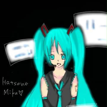ミクさん初描きーｗ