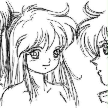 マウスでお絵描き＜女の子＞