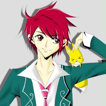 タクト君と副部長が>　<