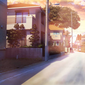 調整レイヤー　夕方